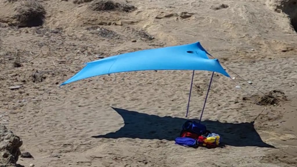 Tente de plage Shadysand - conditions venteuses