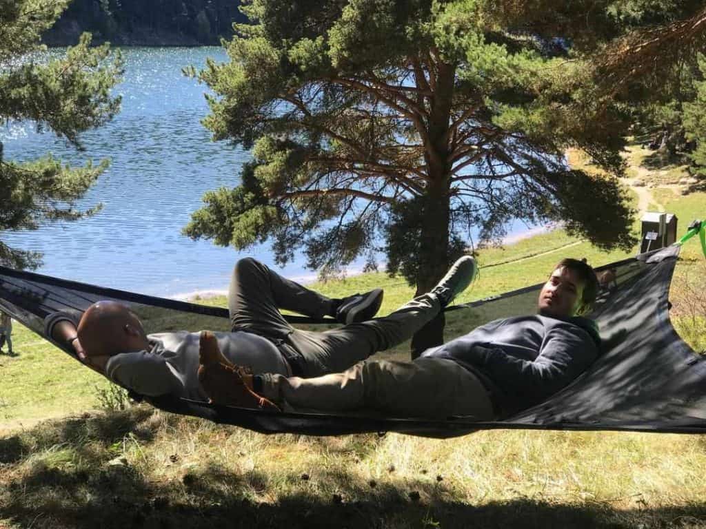 Hamac triangle suspendu geant Shadysand